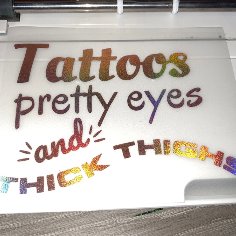 Vinyl Decal Rose Gold Hologram